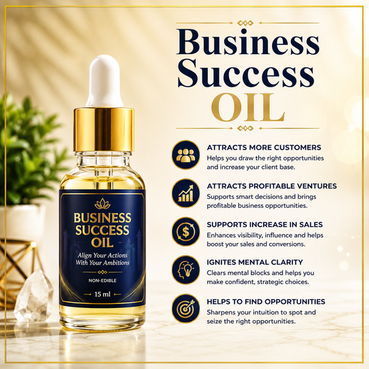 Business Success Oil – Charged & Enchanted Oil for Focus, Confidence & Growth