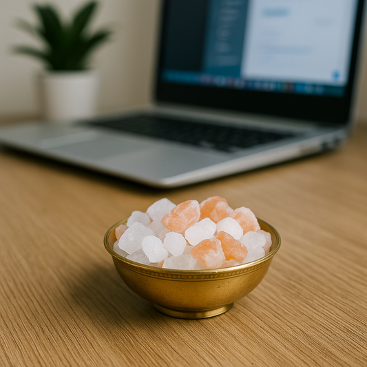 Aura booster raw powder – Rock Salt, Phitkari (Alum), and Camphor Blend for Energy Boost and Aura Purification