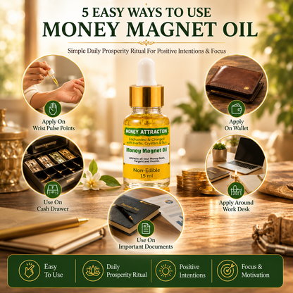 Home Energy & Prosperity Pack – Money Magnet Oil & Home Energy Detox