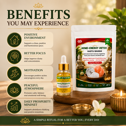 Home Energy & Prosperity Pack – Money Magnet Oil & Home Energy Detox