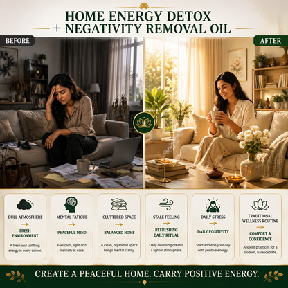 Complete Negativity Protection Tool, Negativity removal Mixture & Oil | Indoor & Outdoor Daily Protection Ritual