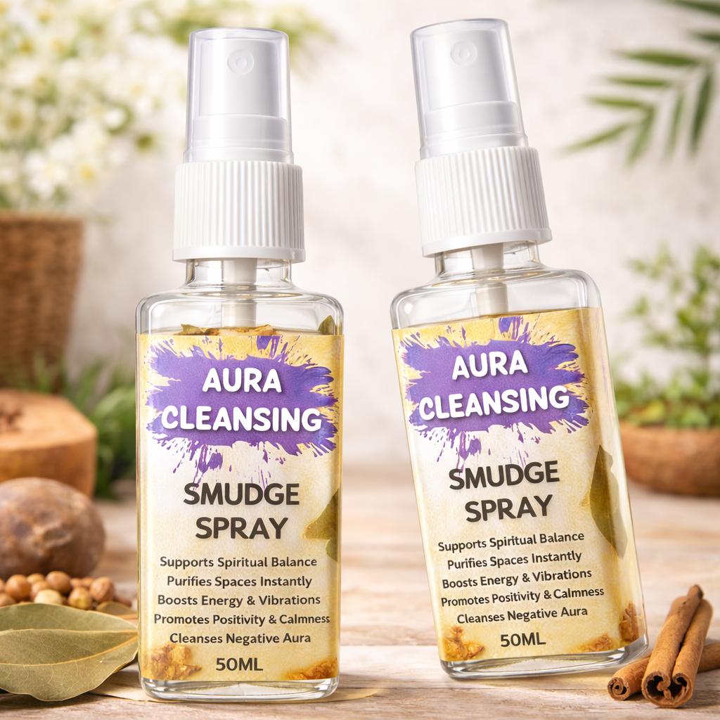 Aura Cleansing Spray – Water-Based Herbal Smudge Spray for Aura & Space Purification