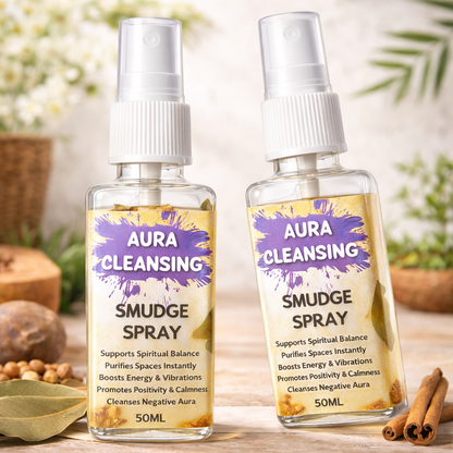 Aura Cleansing Spray – Water-Based Herbal Smudge Spray for Aura & Space Purification