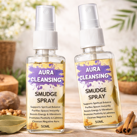 Aura Cleansing Spray (Purifies Aura & Environment) that speeds Manifestation, Water-Based Energy Detox Tool