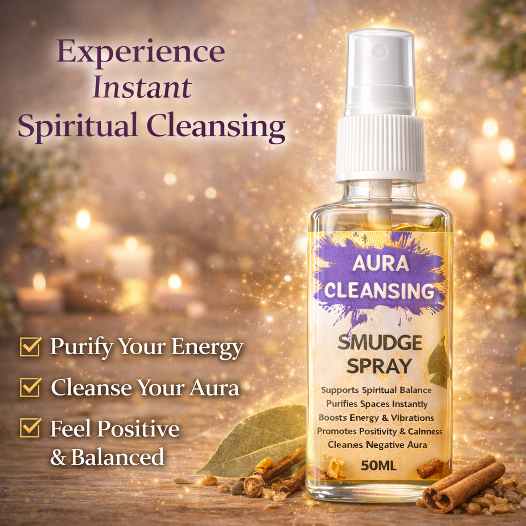 Aura Cleansing Spray – Water-Based Herbal Smudge Spray for Aura & Space Purification