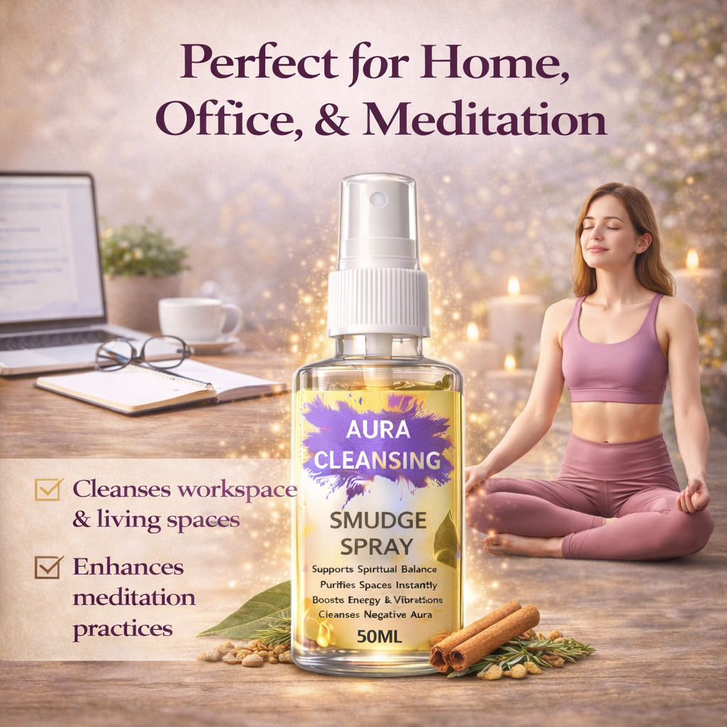 Aura Cleansing Spray – Water-Based Herbal Smudge Spray for Aura & Space Purification
