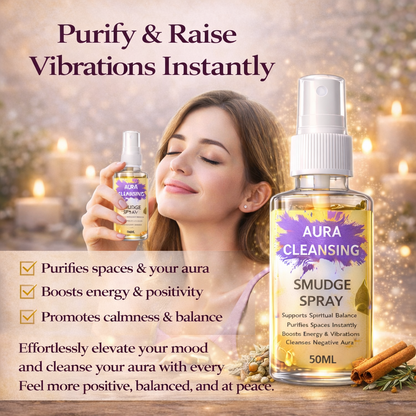 Aura Cleansing Spray – Water-Based Herbal Smudge Spray for Aura & Space Purification