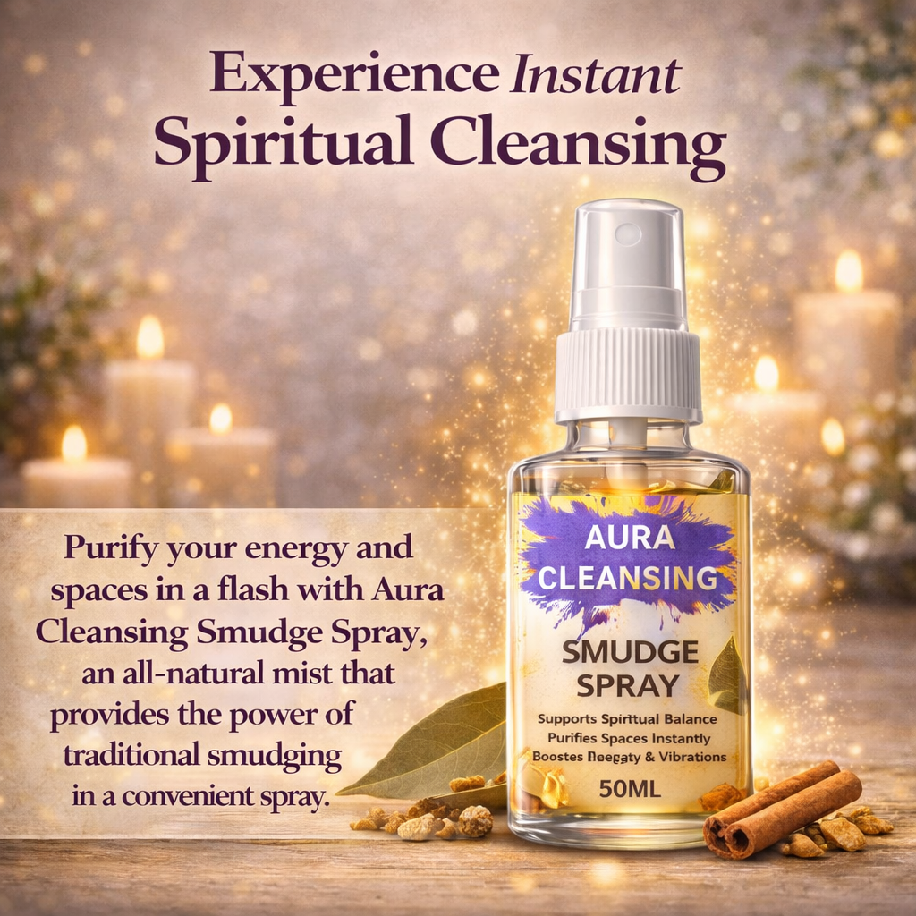 Aura Cleansing Spray – Water-Based Herbal Smudge Spray for Aura & Space Purification