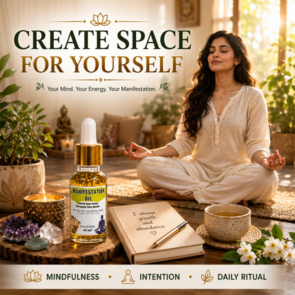 Manifestation Oil – Charged & Enchanted Oil to Manifest Desires | 15ml