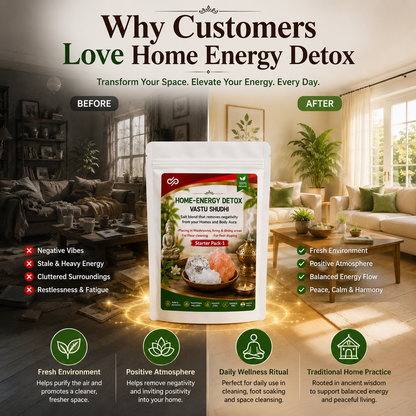 Vastu Shuddhi, Salt Blend for Home Energy Cleansing | Camphor, Alum & Salt Mix | Home Aura Detox | Floor Cleaning Additive | Foot Soak Ritual | For Washroom, Living Room & Entrance