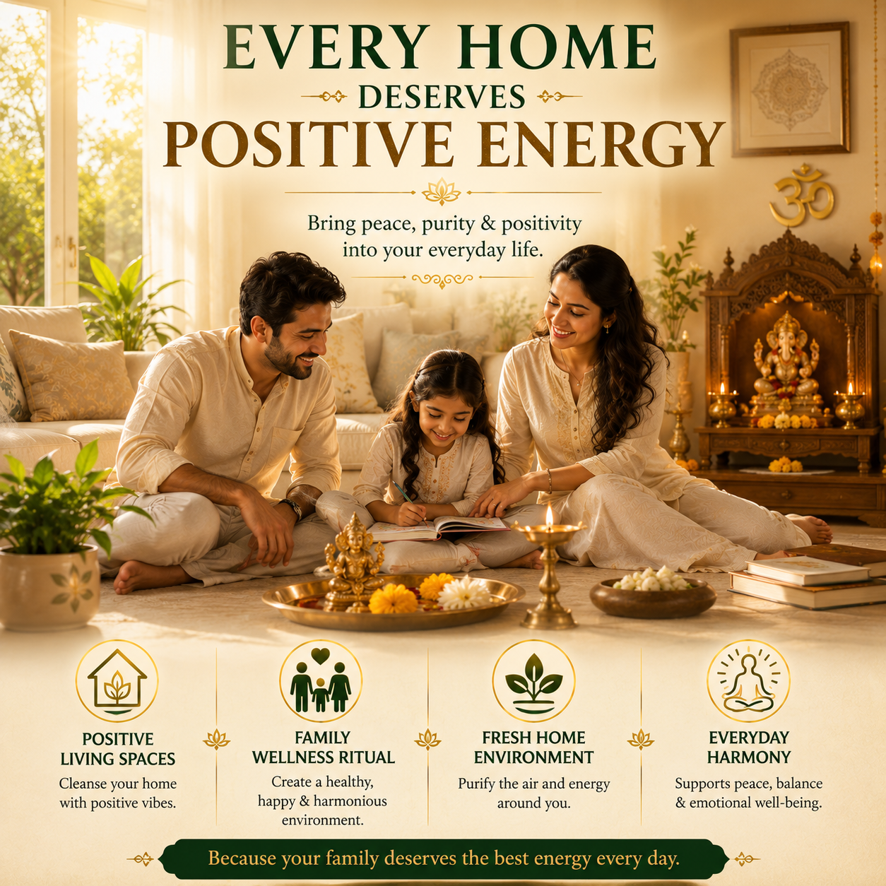 Instant Aura Detox Agni Shuddhi Smudge Pack | Traditional Aura Cleansing & Space Purification Blend | Home, Office, Pooja, Yoga & Meditation Use | Daily Wellness Ritual | 50gm
