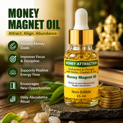 Money Magnet & Manifestation Oil Duo – Full Moon Charged Ritual Combo | 15ml + 15ml