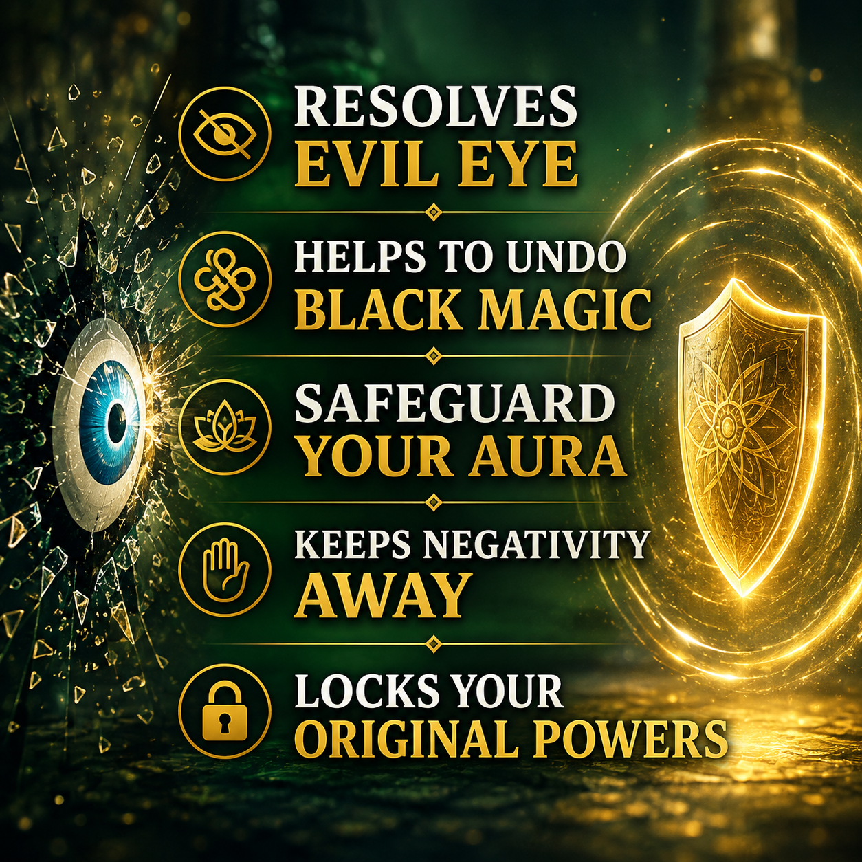 Negativity Removal Oil – Charged & Enchanted Oil to Purify Aura & Remove Evil Eye- 15ml