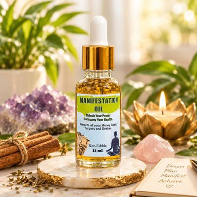 Manifestation Oil – Charged & Enchanted Oil to Manifest Desires | 15ml
